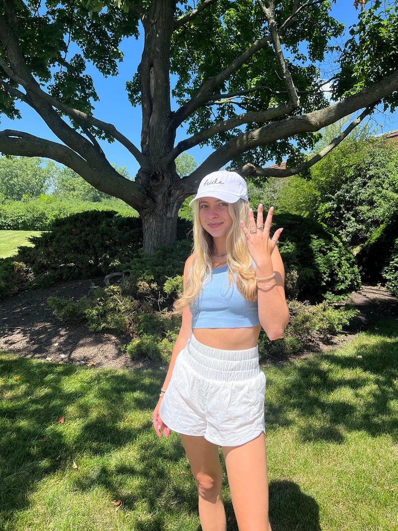 Funky Junque Bachelorette Bridal Baseball Hats, Bridesmaid, Bride Tribe Caps, 100% Cotton, One Size Fits Most - 1 Bride - White/Black - Image 5